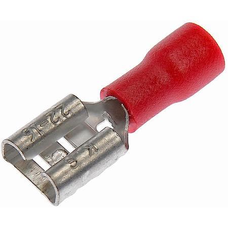 22-18 Gauge Female Disconnect, .250 In., Red