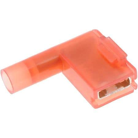 22-18 Gauge Female Flag Disconnect, .250 In., Red