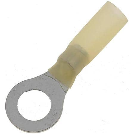 12-10 Gauge Ring Waterproof Terminal, 5-16 In., Yellow