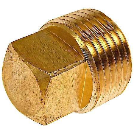 Brass Pipe Plug - Square Head - 3/8 In. MNPT