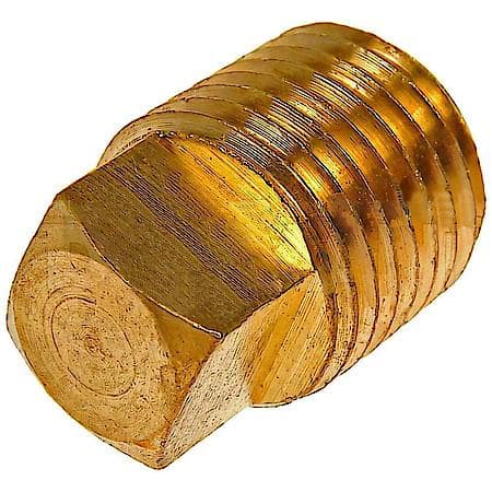 Brass Pipe Plug - Square Head - 1/4 In. MNPT