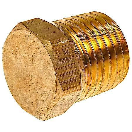 Brass Pipe Plug - Hex Head - 1/4 In. MNPT