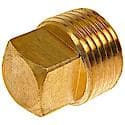 Brass Pipe Plug - Square Head - 3/8 In. MNPT