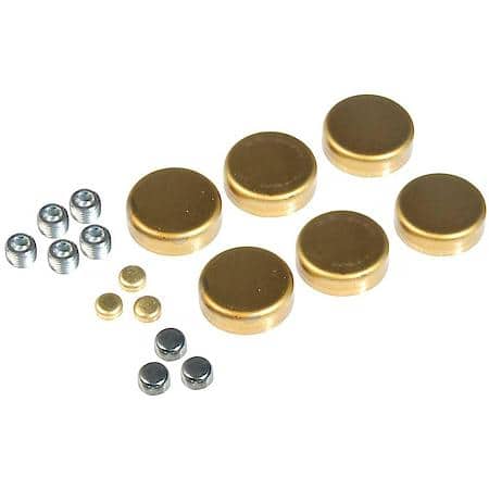 Ford Brass Expansion Plug Kit, 17 Expansion Plugs, 5 Pipe Plugs