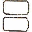 Oil Pan Gasket Set: Cork-Rubber, 2 Piece Set