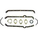 Oil Pan Gasket Set: Cork-Rubber, 10 Piece Set