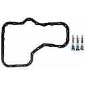 Oil Pan Gasket Set: High-Temperature Rubber-Coated Fiber W/ Gasket Sealant, 4 Piece