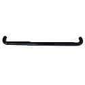 Nerf Bars, 3 Inch Round Bent, Powder Coated, Black, Steel, Rocker Panel Mount