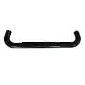 5"Oval Straight, Powder Coated, Black, Steel, With Step Pads, Rocker Panel Mount