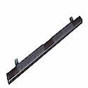 4"Trapezoidal Straight, Powder Coated, Titanium Black, Steel, Rocker Panel Mount