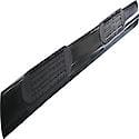 Step Nerf Bar: With Step Pads, 4" Oval Straight, Powder Coated, Black, MS, Frame Body Mount
