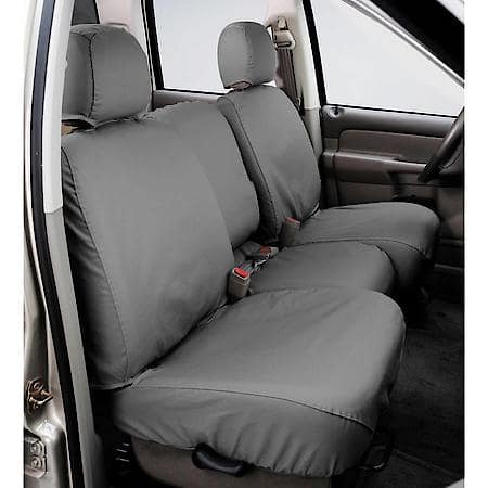 Plasticolor Chevy Black Vinyl Universal Fit Automotive Seat Cover, 1 Pack 