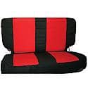 Seat Cover Combo Pack, with Rear Black/Red Polycanvas Seat Cover, 2 Belt Pads