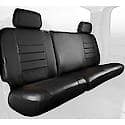 FIA SL62-38 Blk/Blk, Custom Seat Cover Rear 60/40, Leatherette, Solid Black