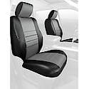 FIA SL69-39 Gray, Custom Seat Cover Front Buckets, Leatherette, Black/Gray