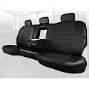 FIA SL62-24 Blk/Blk, Custom Seat Cover Rear 60/40, Leatherette, Solid Black