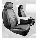 FIA SL69-37 Gray, Custom Seat Cover Front 40/20/40, Leatherette, Black/Gray