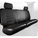 FIA SL62-33 Blk/Blk, Custom Seat Cover Rear 60/40, Leatherette, Solid Black