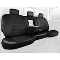 FIA SL62-49 Blk/Blk, Custom Seat Cover Rear 40/60, Leatherette, Solid Black