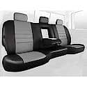 FIA SL62-49 Gray, Custom Seat Cover Rear 40/60, Leatherette, Black/Gray