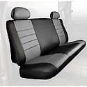 FIA SL62-40 Gray, Custom Seat Cover Rear Bench, Leatherette, Black/Gray