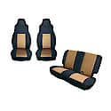 Seat Cover Kit; Blac