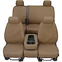 SeatSaver Custom First Row Seat Cover: Taupe, Polycotton, Bucket Seats, 2 Pk