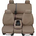 SeatSaver Custom First Row Seat Cover: Wet Sand, Polycotton, Bucket Seats, 2 Pk