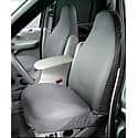 SeatSaver Custom First Row Seat Cover: Tan, Polycotton, Bucket Seats, 2 Pk