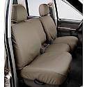 SeatSaver Custom First Row Seat Cover: Wet Sand, Polycotton, Bucket Seats, 2 Pk