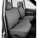 SeatSaver Custom First Row Seat Cover: Grey, Polycotton, Bucket Seats, 2 Pk