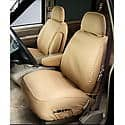 SeatSaver Custom First Row Seat Cover: Tan, Polycotton, Bucket Seats, 2 Pk