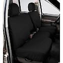 SeatSaver Custom First Row Seat Cover: Charcoal, Polycotton, Bench Seat, 1 Pk