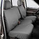 SeatSaver Custom Second Row Seat Cover: Grey, Polycotton, 50/50 Bench Seat, 1 Pk