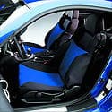 SeatGloves Universal Fit Bucket Seat Covers - Polycotton, Blue