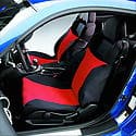 SeatGloves Universal Fit Bucket Seat Covers - Polycotton, Red