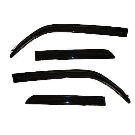 Ventvisor Window Visors: Outside Mount, Smoke, Front And Rear, 4 Pc