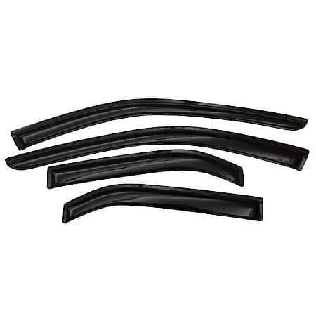 Ventvisor Window Visors: Outside Mount, Smoke, Front And Rear, 4 Pc