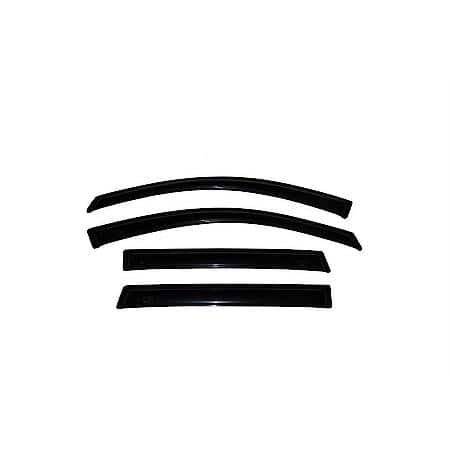 Ventvisor Window Visors, Outside Mount, Smoke, Front And Rear, 4 Pc