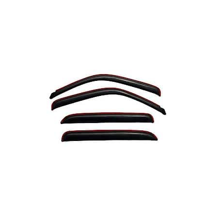 Ventvisor Window Visors: In-Channel Mount, Smoke, Front And Rear, 4 Pc