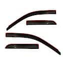 Ventvisor Window Visors: In-Channel Mount, Smoke, Front And Rear, 4 Pc