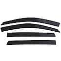 Ventvisor Window Visors: In-Channel Mount, Smoke, Front And Rear, 4 Pc