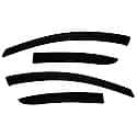 Ventvisor Window Visors: Outside Mount, Smoke, Front And Rear, 4 Piece