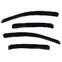 Ventvisor Window Visors: In-Channel Mount, Smoke, Front And Rear, 4 Pc