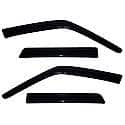 Ventvisor Window Visors: Outside Mount, Smoke, Front And Rear, 4 Pc