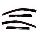 Ventvisor Window Visors: In-Channel Mount, Smoke, Front And Rear, 4 Pc