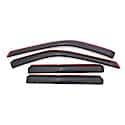 Ventvisor Window Visors: In-Channel Mount, Smoke, Front And Rear, 4 Pc