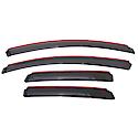 Ventvisor Window Visors: In-Channel Mount, Smoke, Front And Rear, 4 Pc