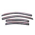 Ventvisor Window Visors: In-Channel Mount, Smoke, Front And Rear, 4 Pc