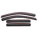 Ventvisor Window Visors: In-Channel Mount, Smoke, Front And Rear, 4 Pc